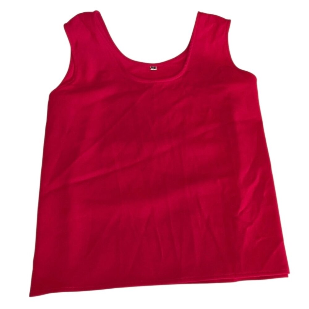 Champagne Italy Red Tank Top Sz 18 Patriotic Statement Piece Classic